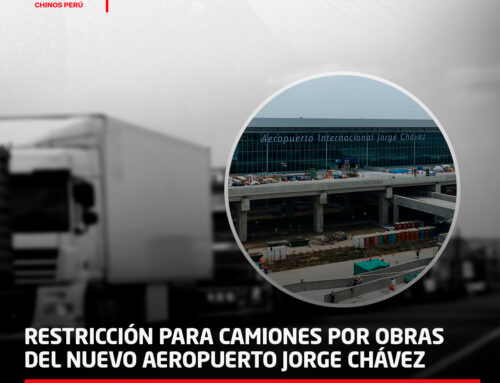 Restricción para camiones pesados por obras del nuevo aeropuerto Jorge Chávez